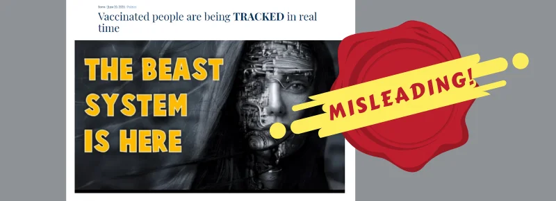 COVID-19 vaccines cannot be used to track people