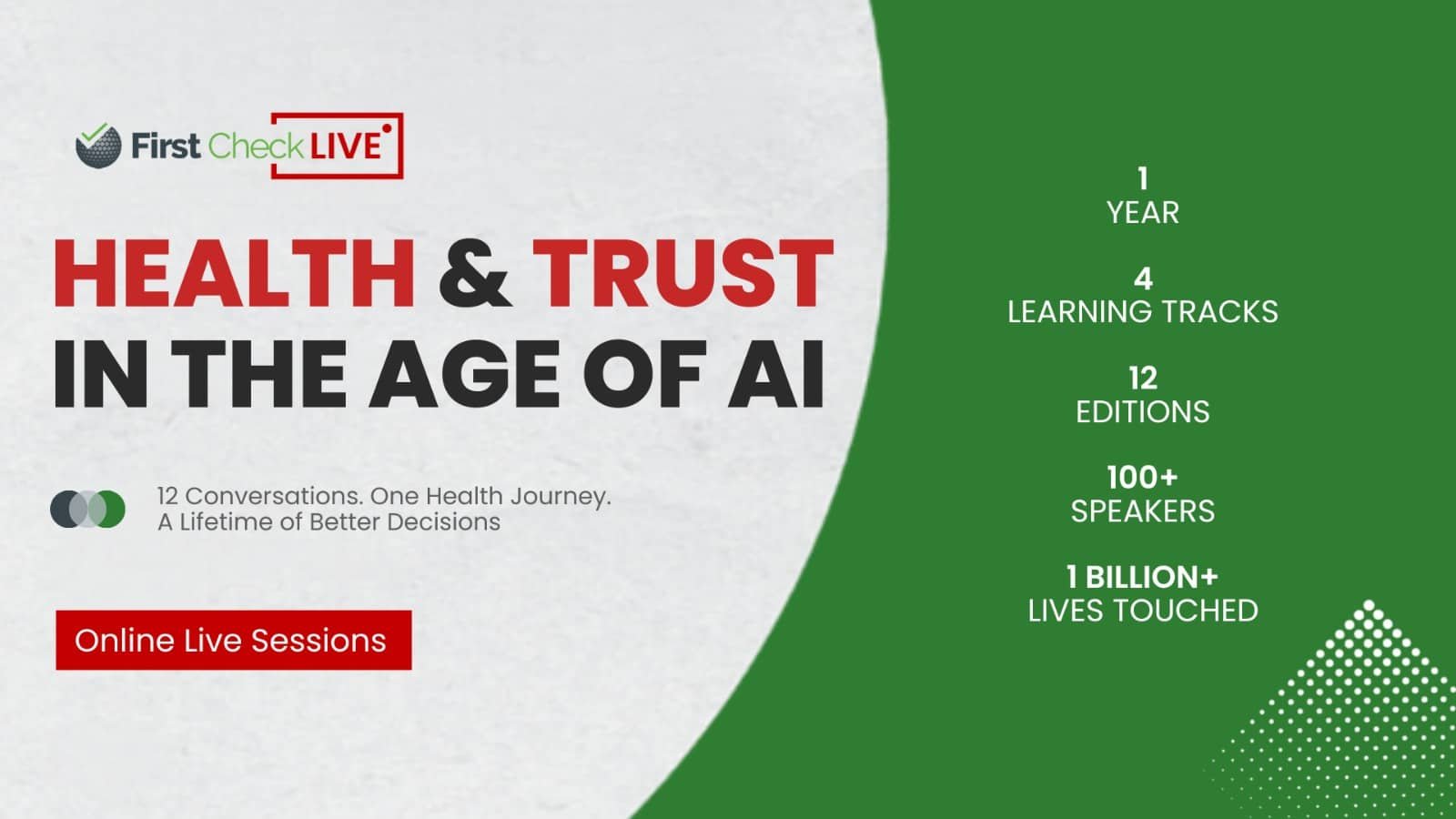 You Answered, We Listened – Presenting First Check LIVE !